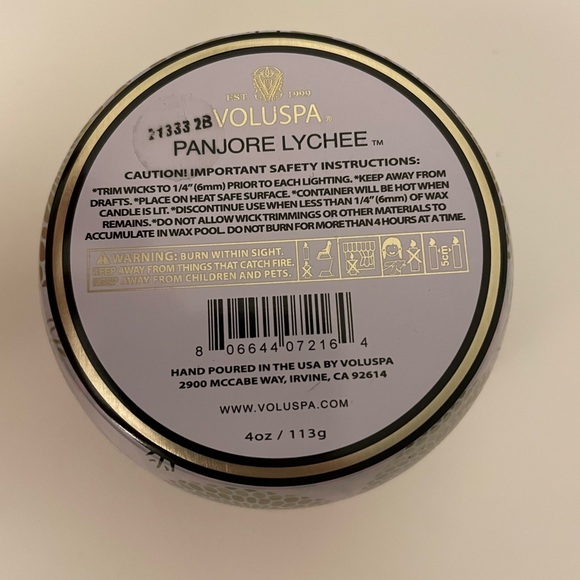 Voluspa Panjore Lychee candle - Picture 2 of 3